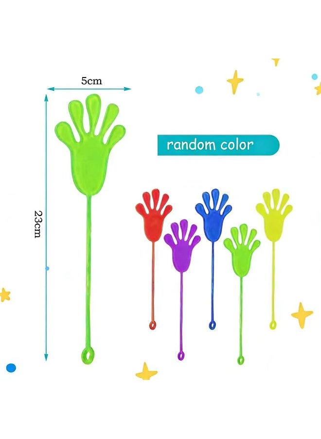 50 Pcs Sticky Hands for Kids, Stretchy Slap Palms Fidget Toy Set,Elastic Bendy Novelty Toys,Classroom Rewards Prizes & Class Exchange Gifts,Perfect for Party Favors & Goodie Bag Fillers - Image 3